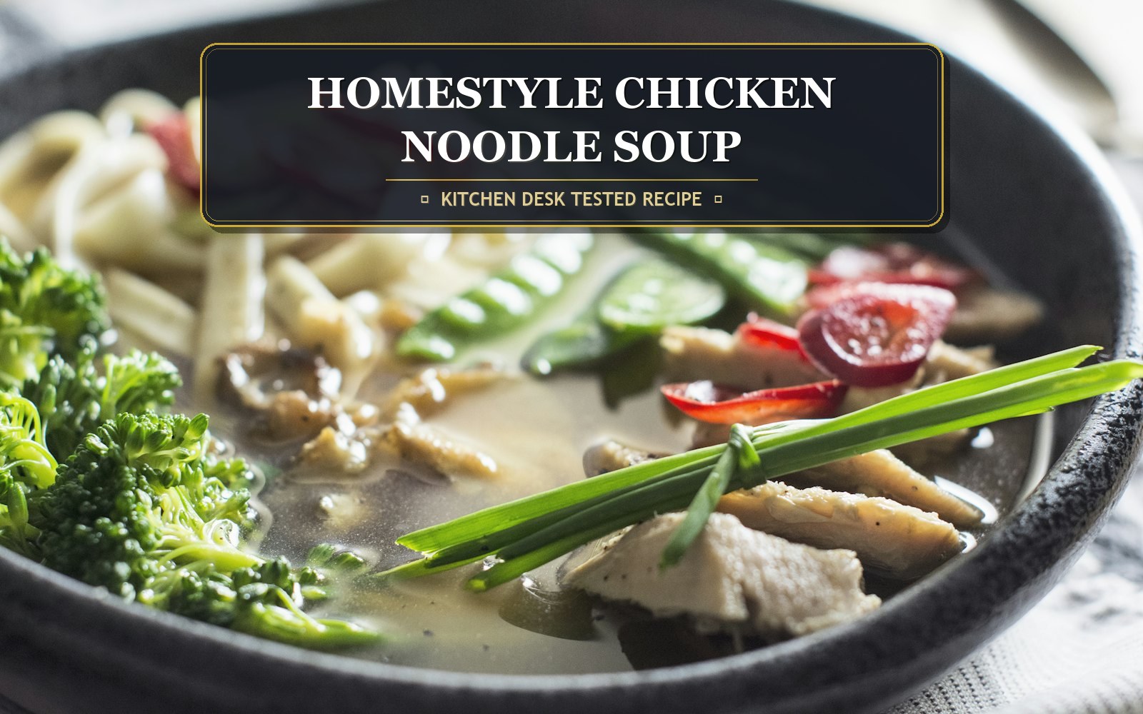 Chicken Noodle Soup From Scratch with a Broth That Sets in the Fridge