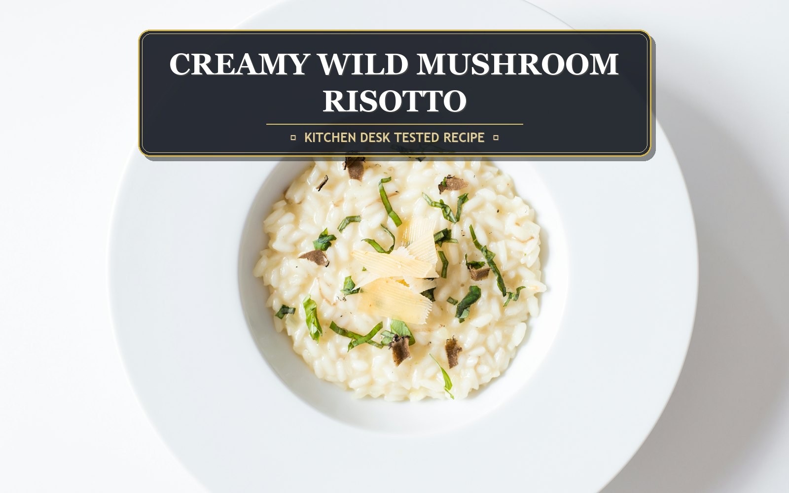 Creamy Mushroom Risotto Without a Drop of Cream