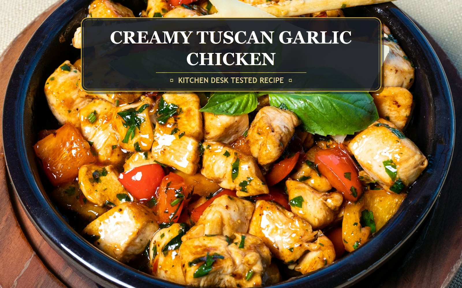 Creamy Tuscan Garlic Chicken with Sun-Dried Tomatoes