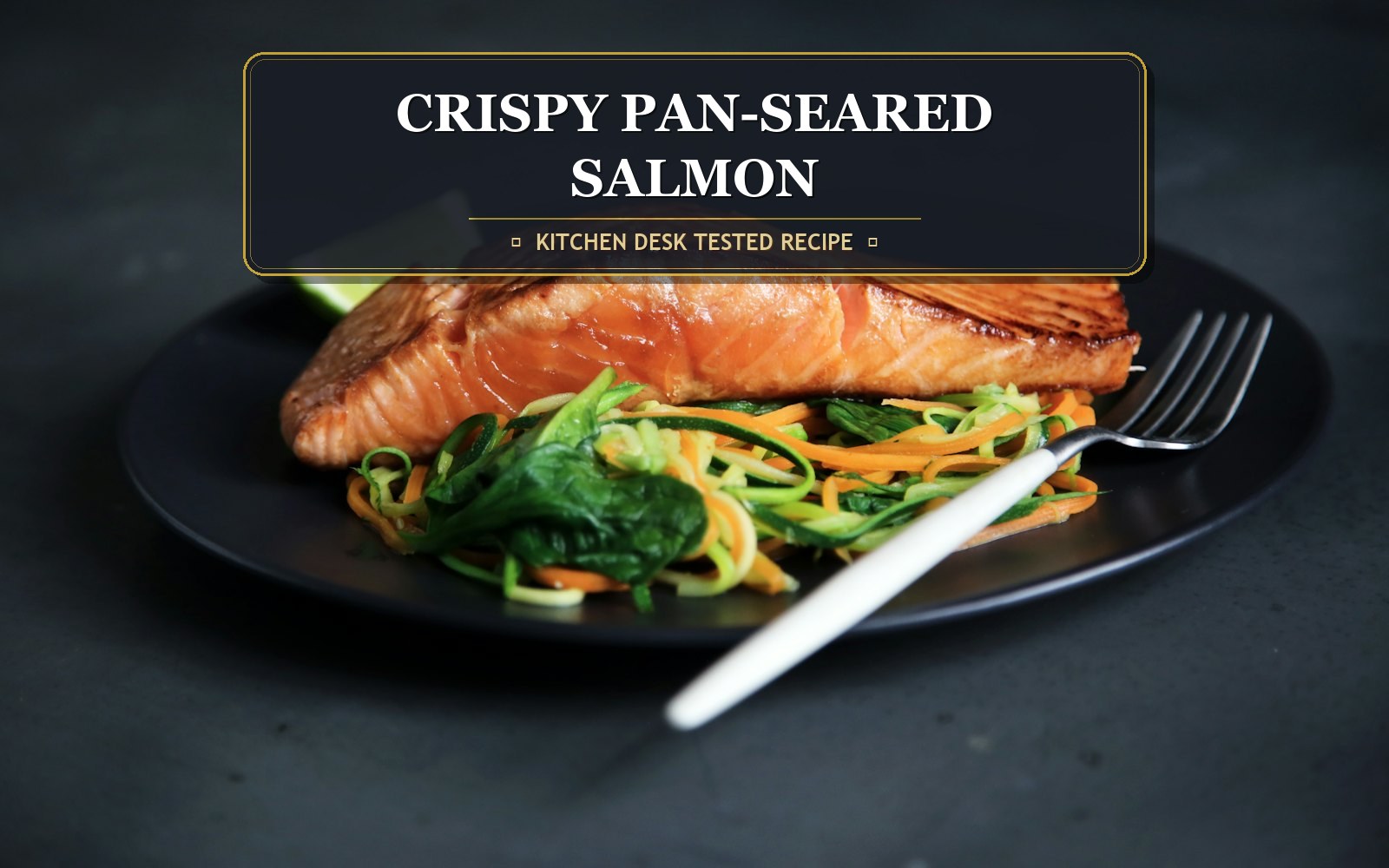 Crispy Skin Pan-Seared Salmon with Lemon Herb Butter