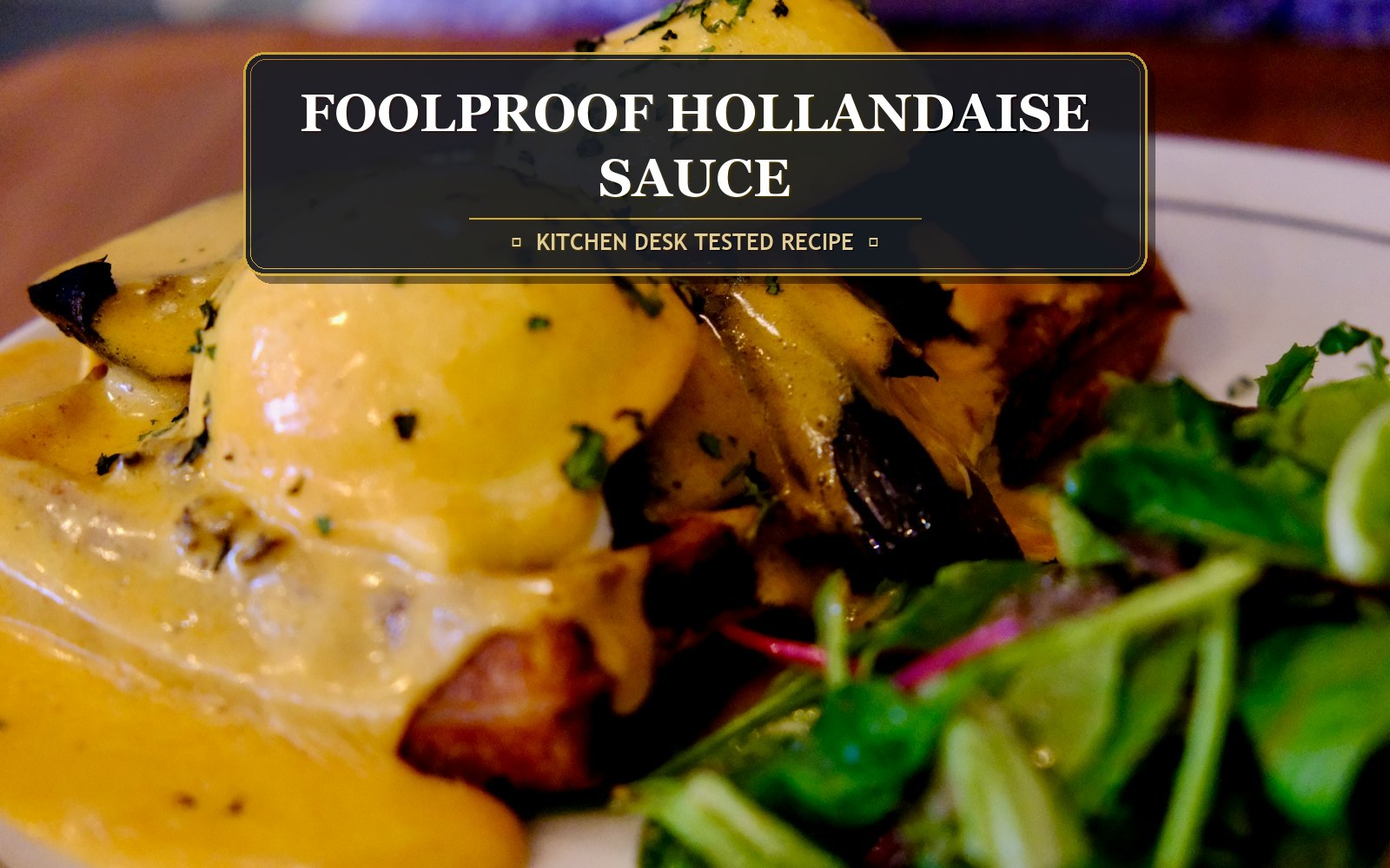 2-Minute Immersion Blender Hollandaise Sauce