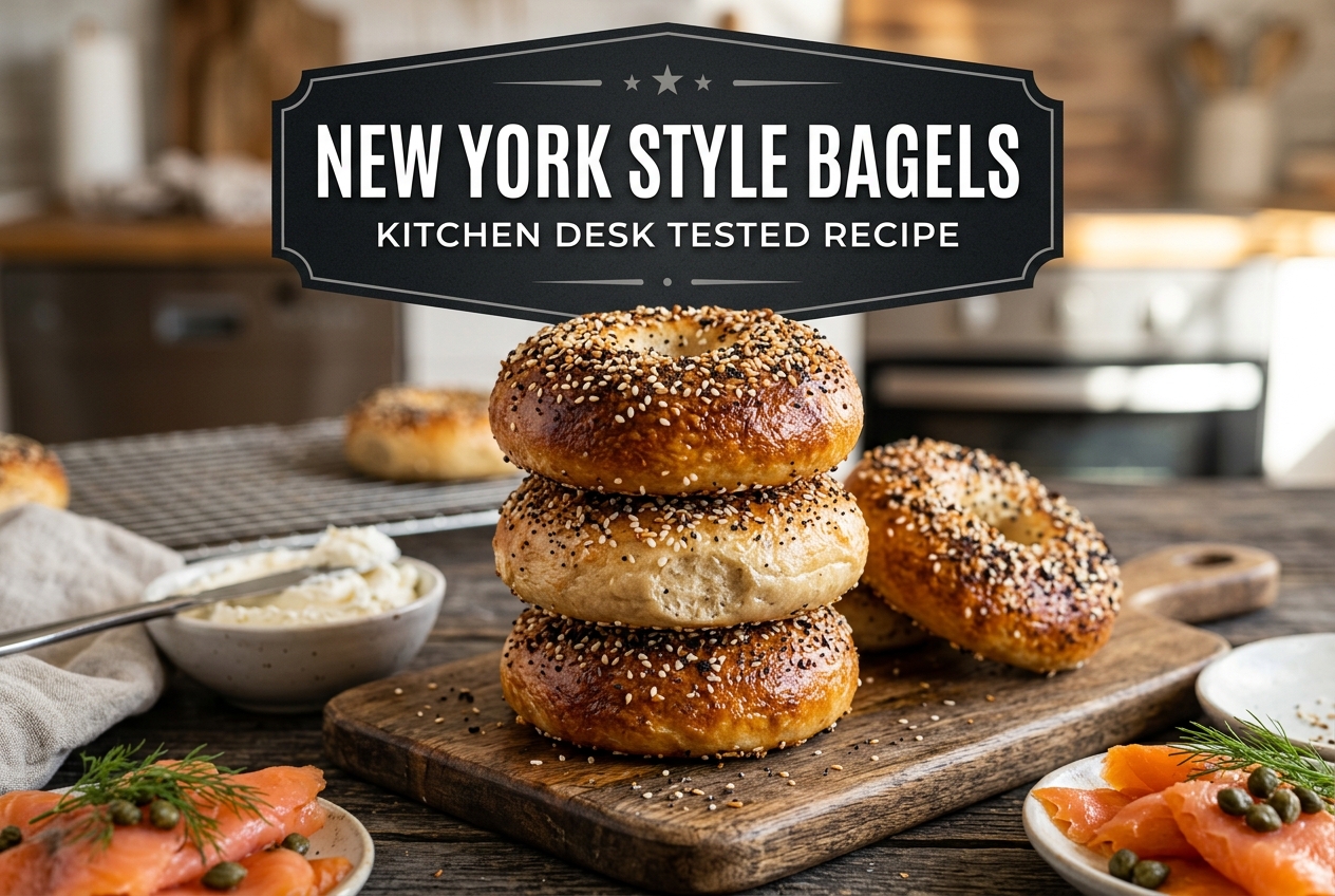 Authentic Chewy Hand-Rolled New York Style Bagels