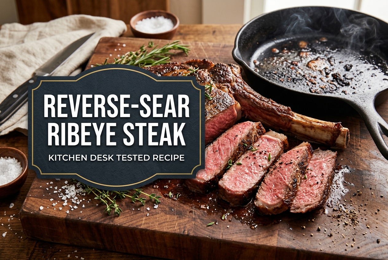 How to Reverse Sear a Thick-Cut Ribeye Steak